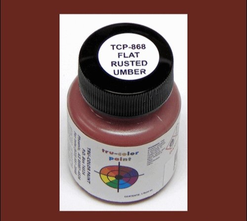 Tru Color Paint 868 - Flat Brushable Acrylic - Rusted Umber - 1oz
