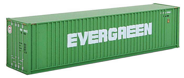 Walthers SceneMaster 8802 - N Scale 40Ft Hi Cube Ribbed Side Container - Evergreen