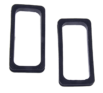 Walthers Cornerstone 977 - HO Black Rubber Diaphragms - 1 Pair