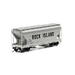 Athearn RTR 93994 - HO ACF 2970 Covered Hopper - Rock Island #12369