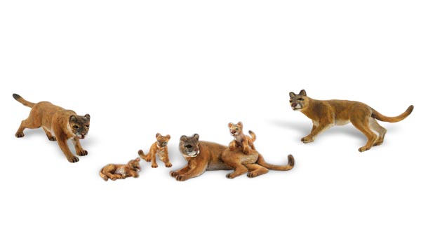 Woodland Scenics 1949 - HO Scenic Accents - Cougars and Cubs (6pcs)