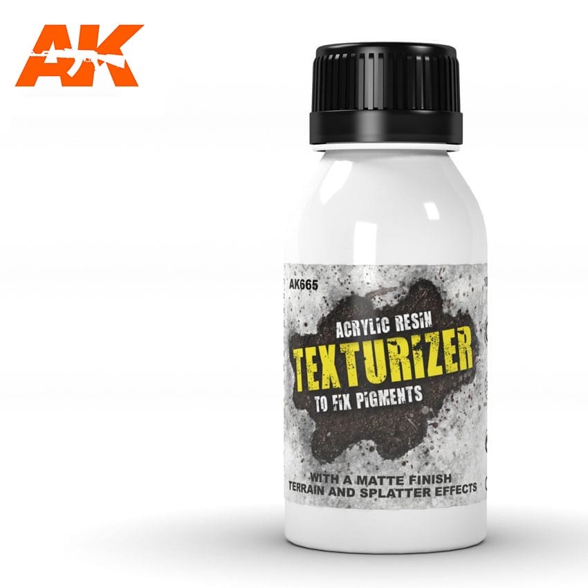 AK Interactive Texturizer Acrylic Resin for Pigments 100ml 