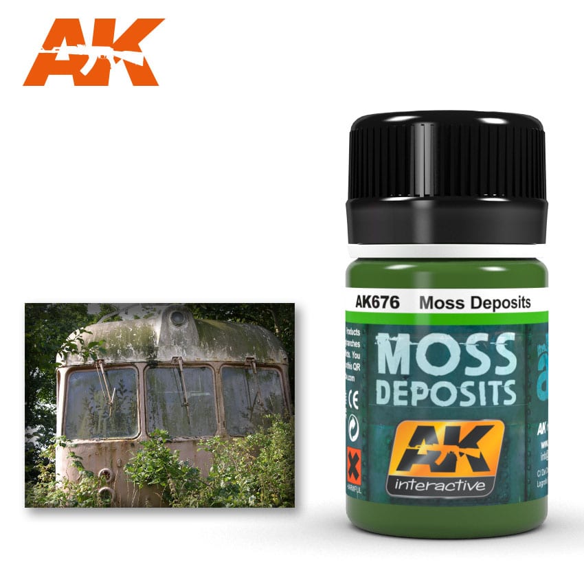 AK Interactive 676 Moss Deposit Enamel Paint 35ml