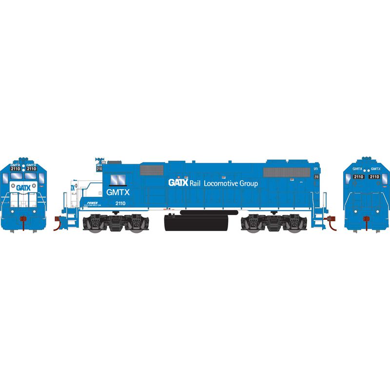 Athearn 72208 - HO GP38-2 - DCC Ready w/ Speaker - GATX Rail Locomotive Group GMTX #2110