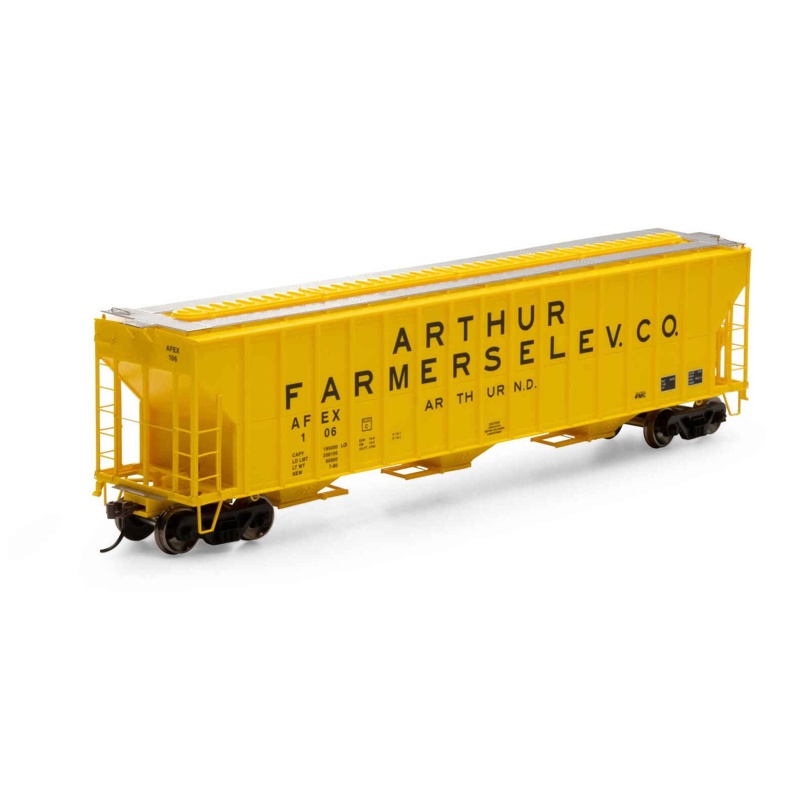 Athearn RTR 81579 - HO FMC 4700 Covered Hopper - AFEX (3pk)