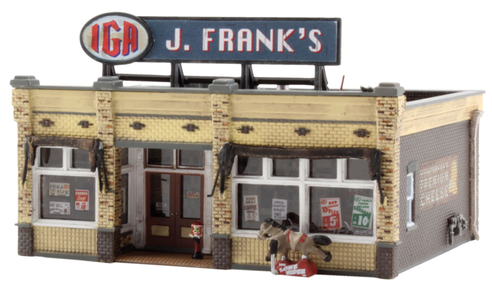 Woodland Scenics 4941 - N Scale J. Franks Grocery - Built & Ready Landmark Structures - Assembled