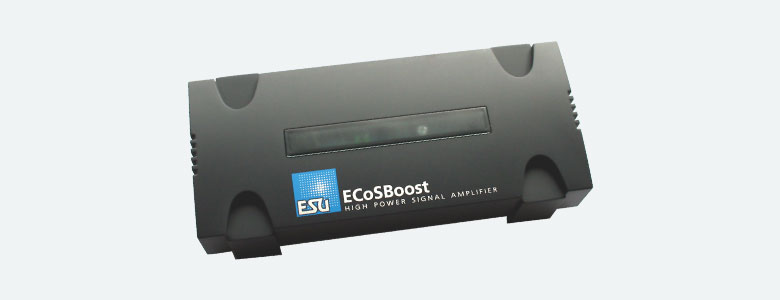 ESU LLC. 50012 - ECoSBoost 7A, MM/DCC/SX/M4, set w/ power supply 120-240V, EURO + US, manual german/english