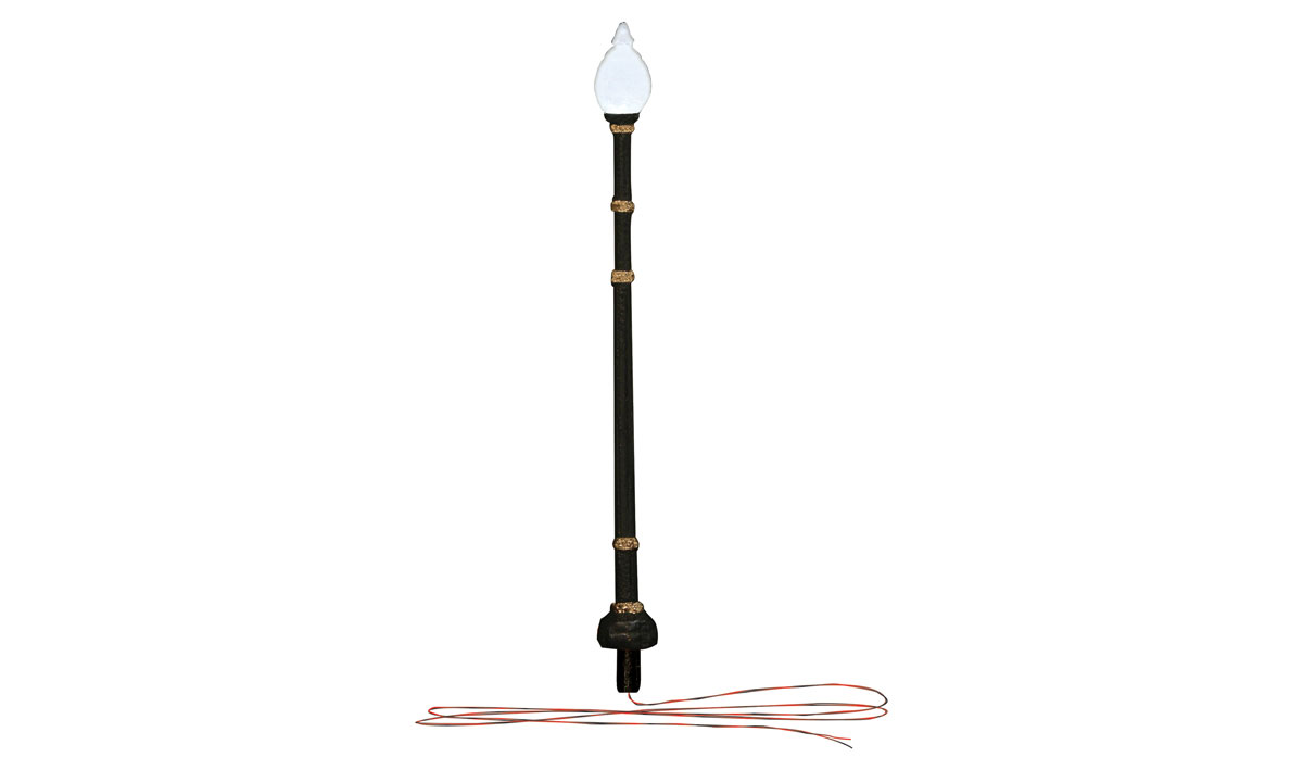 Woodland Scenics 5633 HO Scale - Single Lamp Post Street Light - 3 sets - Just Plug Lighting System