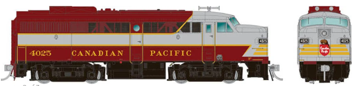 Rapido 37005 - HO Alco FA-1 - DCC Ready - Canadian Pacific (Block Scheme) #4008