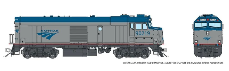 Rapido 81519 - HO Amtrak NPCU Cabbage - DC/DCC/Sound - Amtrak (Phase V) #90225