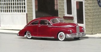 Sylvan Scale Models V-355 HO Scale - 1947 Packard Clipper Two Door Car - Unpainted and Resin Cast Kit