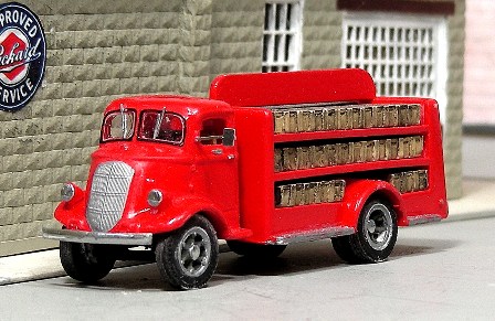 Sylvan Scale Models V-371 HO Scale - 1937 Studebaker COE Beverage Truck - Unpainted and Resin Cast Kit