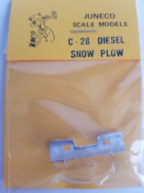 Juneco Scale Models C-28 Diesel Loco Snow Plow