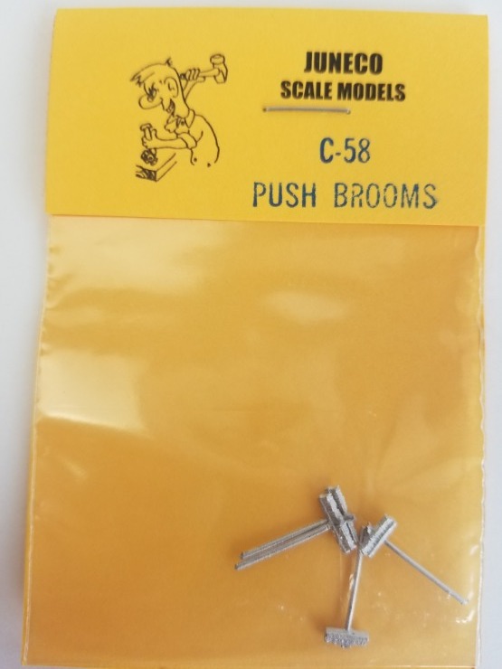 Juneco Scale Models C-58 Push Broom (4/pkg)