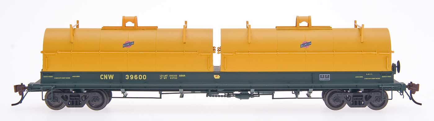 InterMountain RR 32524-29 HO Red Caboose Evans 100 Ton Coil Car - Chicago & North Western #39627