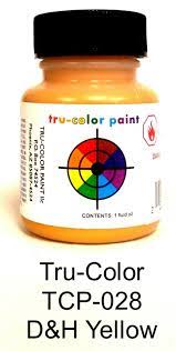 Tru Color Paint 028 - Acrylic -D&H Yellow - 1oz 