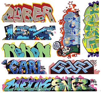 Blair Line 2261 HO Lasercut Graffiti Decals Set #12