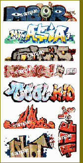 Blair Line 2244 - HO Laser Cut Graffiti Decals Mega Set - Set #1 pkg(8)