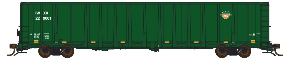 Otter Valley Railroad 64101 - HO NSC 64 Ft 6400 CuFt Scrap and Trash Gondola - IWXX #220056