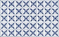 Plastruct 91862 Blue Snowflake Square Tile Paper Sheet (2pcs pkg)