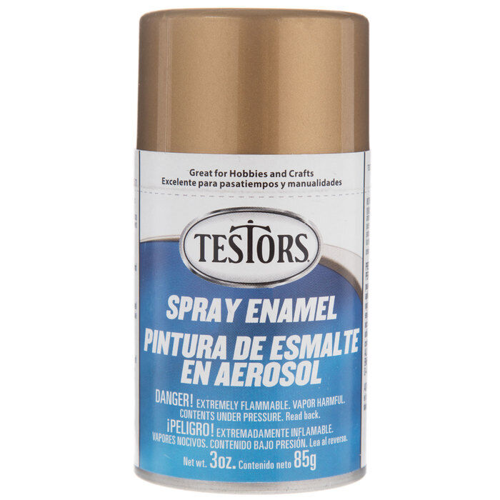 Testors 1244 - Spray Enamel - Metallic Gold (3oz) 