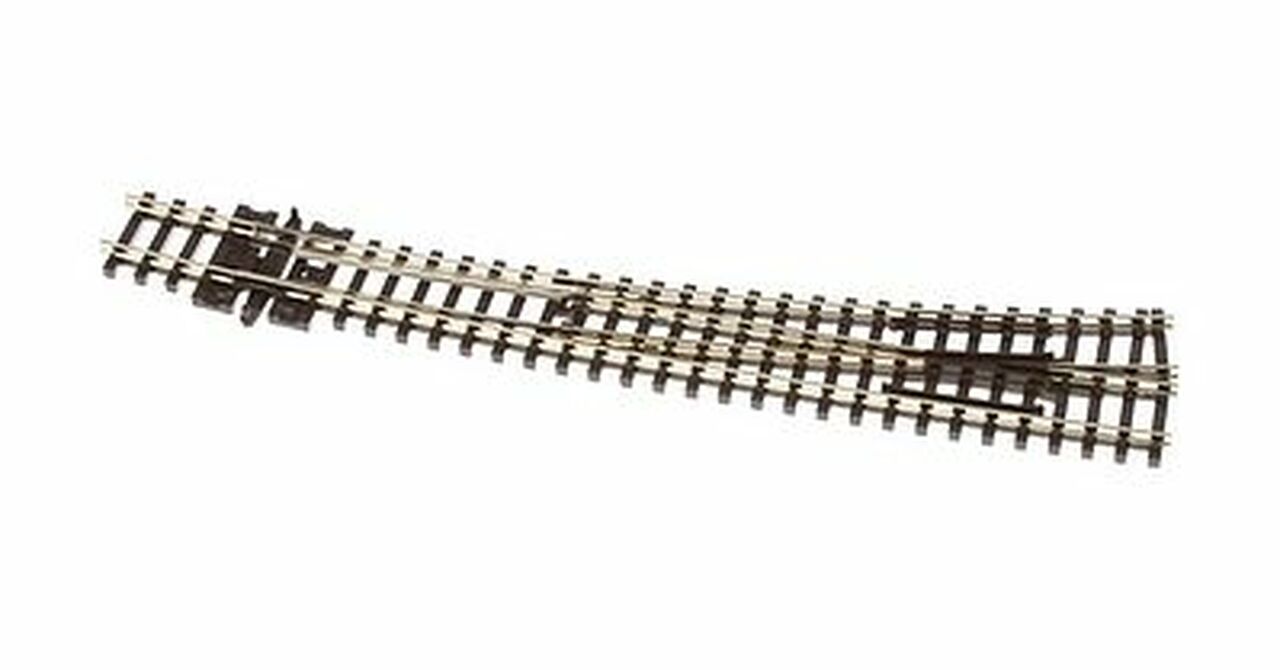 Peco SL387 - N Scale Code 80, Large Radius, Curved Turnout - Left Hand