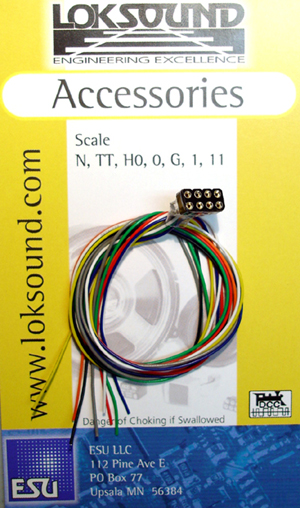 ESU 51950 Cable Harness with 8 pin socket according to NEM 652, DCC Colour,