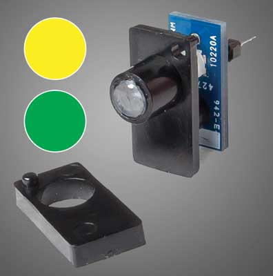 Walthers 151 HO, N, Z, S, O - Walthers Layout Control System - Two Color LED Fascia Indicator (Yellow, Green)
