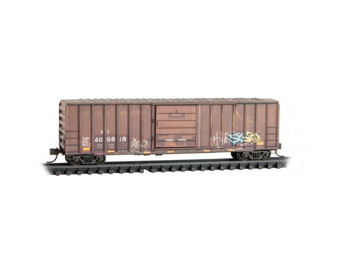 Micro Trains 02544286 - N Scale 50Ft Boxcar - Norfolk Southern - #10 - #406818