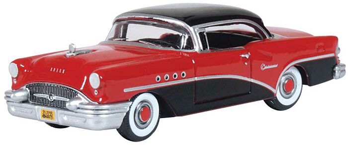 Oxford Diecast 87BC55006 - HO 1955 Buick Century - Carlsbad Black, Cherokee Red