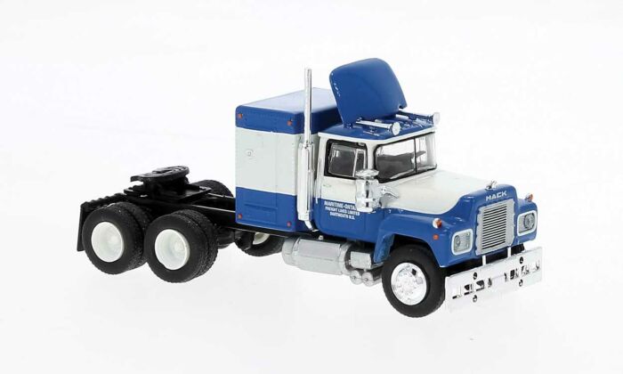 Brekina 85808 - HO 1970 RS 700 Sleeper-Cab Semi Tractor - Assembled - Maritime Ontario #2 (Blue, White)