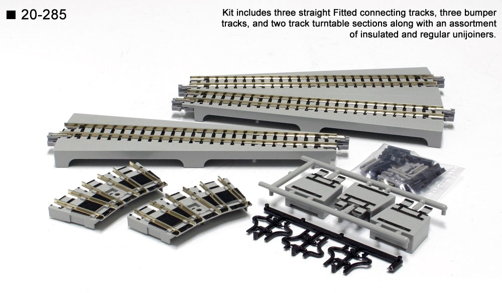 Kato Unitrack 20285 - N Scale Straight Turntable Extension Track Set 