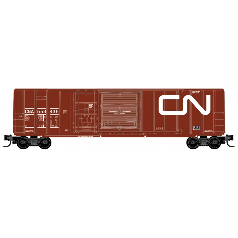 MicroTrains 026 00 032 - N Scale 50ft Boxcar - Canadian National #553835
