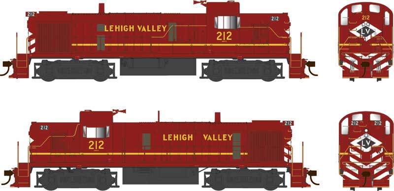 Bowser 25197 - HO ALCo RS-3, Phase 3 - DCC Ready - Lehigh Valley #212