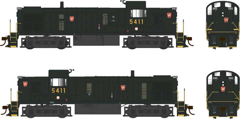 Bowser 25228 - HO ALCo RS-3 Phase 3 - DCC & Sound - Pennsylvania Keystone Scheme #5411