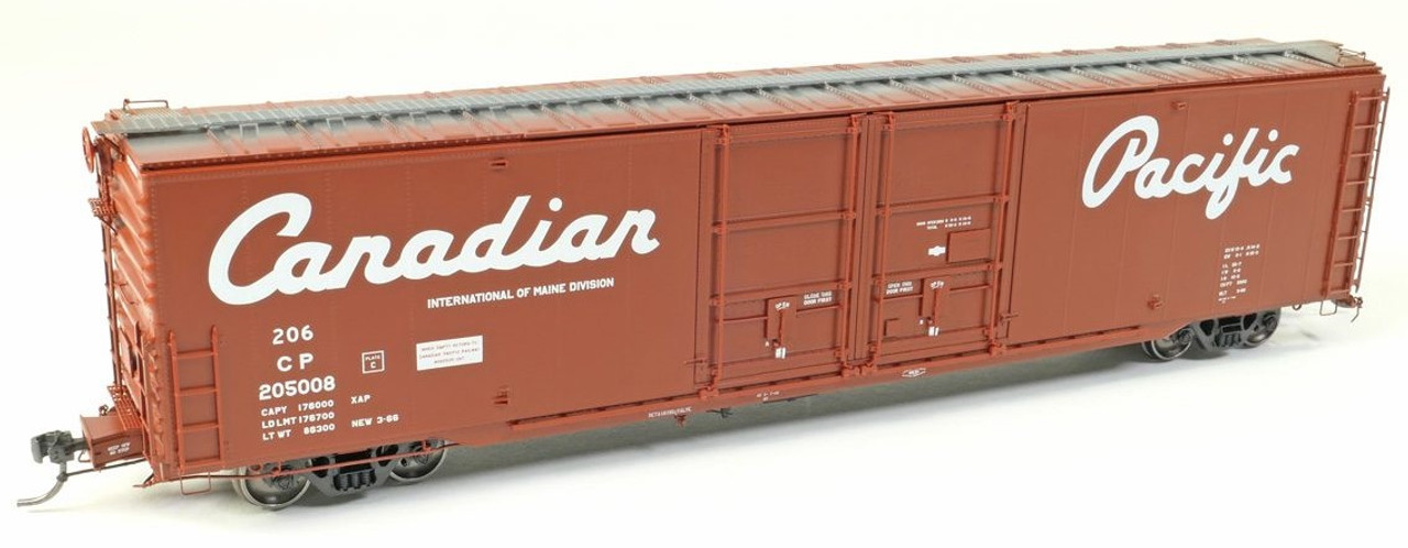 Tangent Scale Models HO 33010-01 Greenville Canadian Pacific 6,000CuFt 60ft Double Door Boxcar- "Delivery Red 3-1996"- #205002