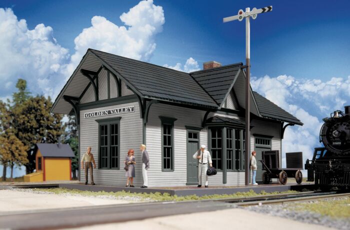 Walthers Cornerstone 3532 - HO Golden Valley Depot - Kit