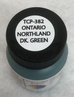 Tru Color Paint 382 - Acrylic - Ontario Northland Dark Green - 1oz 