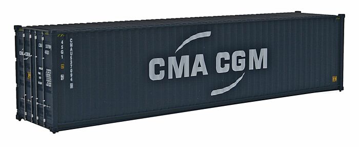 Walthers SceneMaster 8257 - HO 40ft Hi-Cube Corrugated Side Container - CMA-CGM