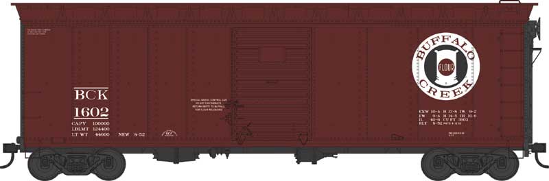 Bowser 43149 - HO 40' Boxcar - Buffalo Creek #1655