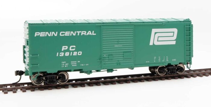 Walthers Mainline 45013 - HO 40ft ACF Modernized Welded Boxcar - Penn Central #138120