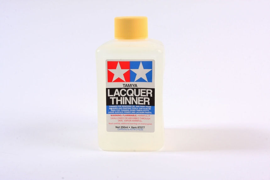 Tamiya Paints 87077 - Lacquer Thinner - 250mL Bottle