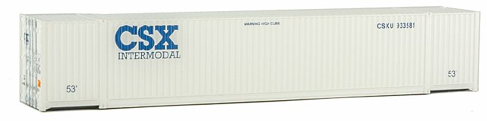 Walthers SceneMaster 8520 - HO 53ft Singamas Corrugated-Side Container - CSX
