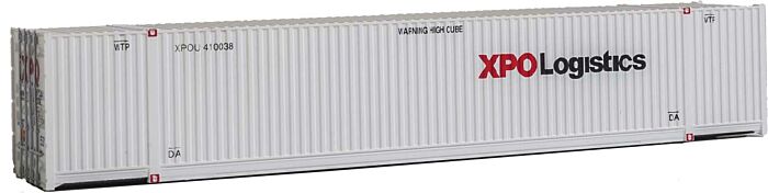 Walthers SceneMaster 8531 - HO 53ft Singamas Corrugated-Side Container - XPO Logistics