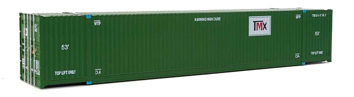Walthers SceneMaster 8539 - HO 53ft Singamas Corrugated-Side Container - TMX Intermodal