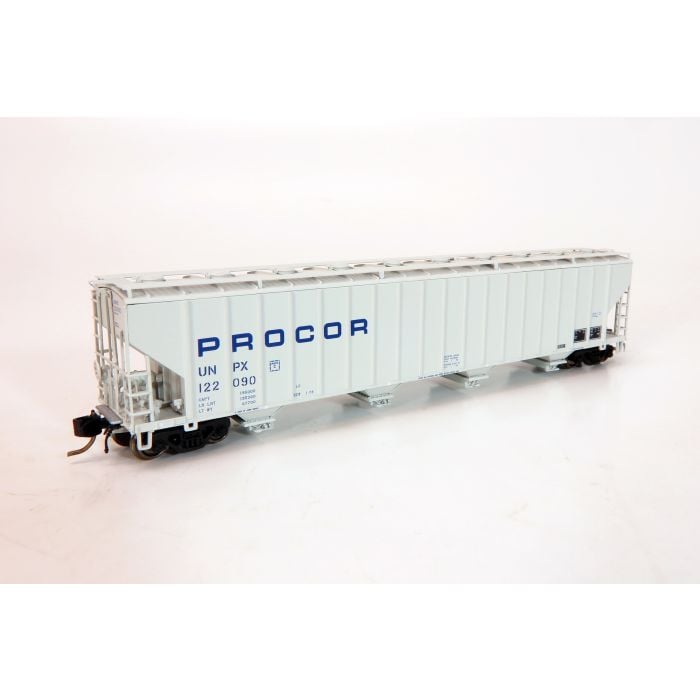 Rapido Trains 560001-6 - N Procor 5820 Covered Hopper - UNPX - Procor Blue Stencil #122110