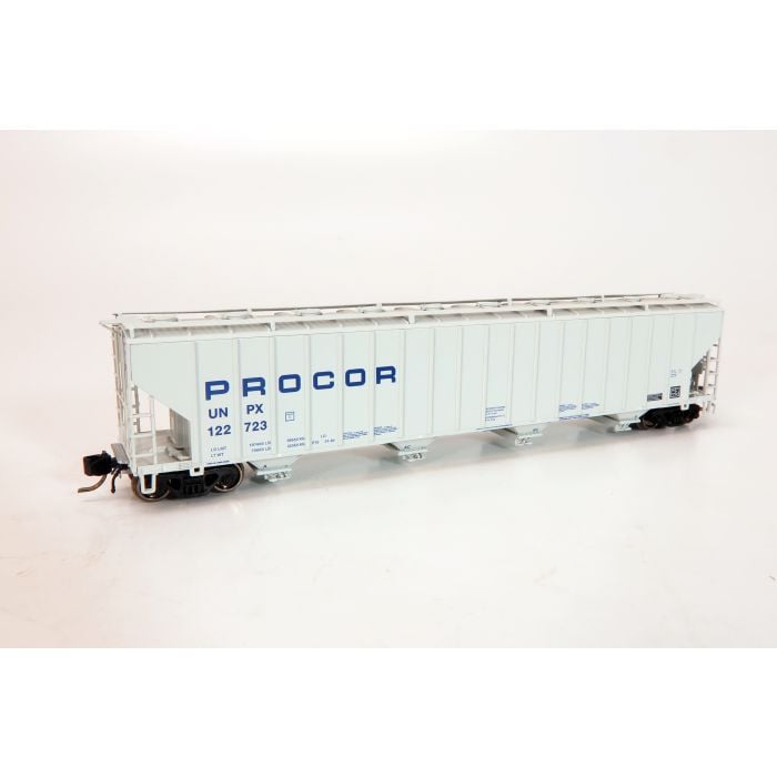 Rapido Trains 560002-6 - N Procor 5820 Covered Hopper - UNPX - Procor Blue Solid #122779