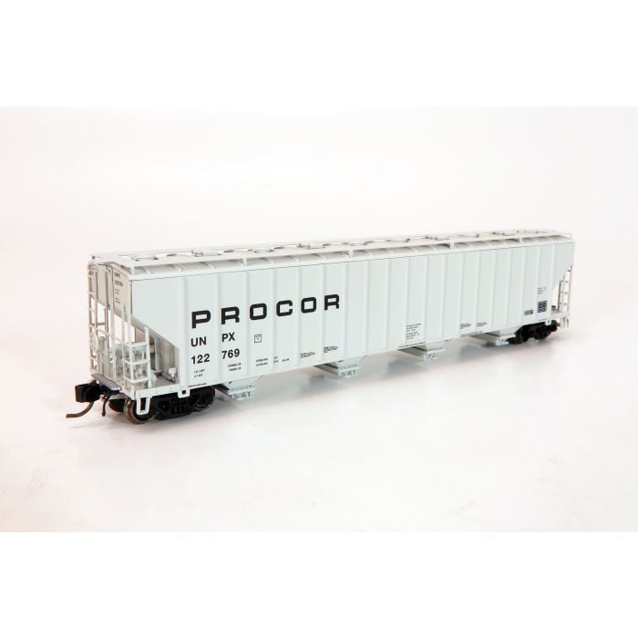 Rapido Trains 560006-1 - N Procor 5820 Covered Hopper - UNPX - Procor Mid Black Solid #122466