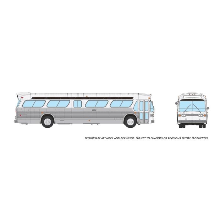 Rapido 753198- HO New Look Bus -Painted, Unlettered (White) - Early - Deluxe 