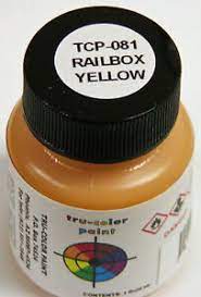 Tru Color Paint 081 - Acrylic - Railbox Yellow - 1oz